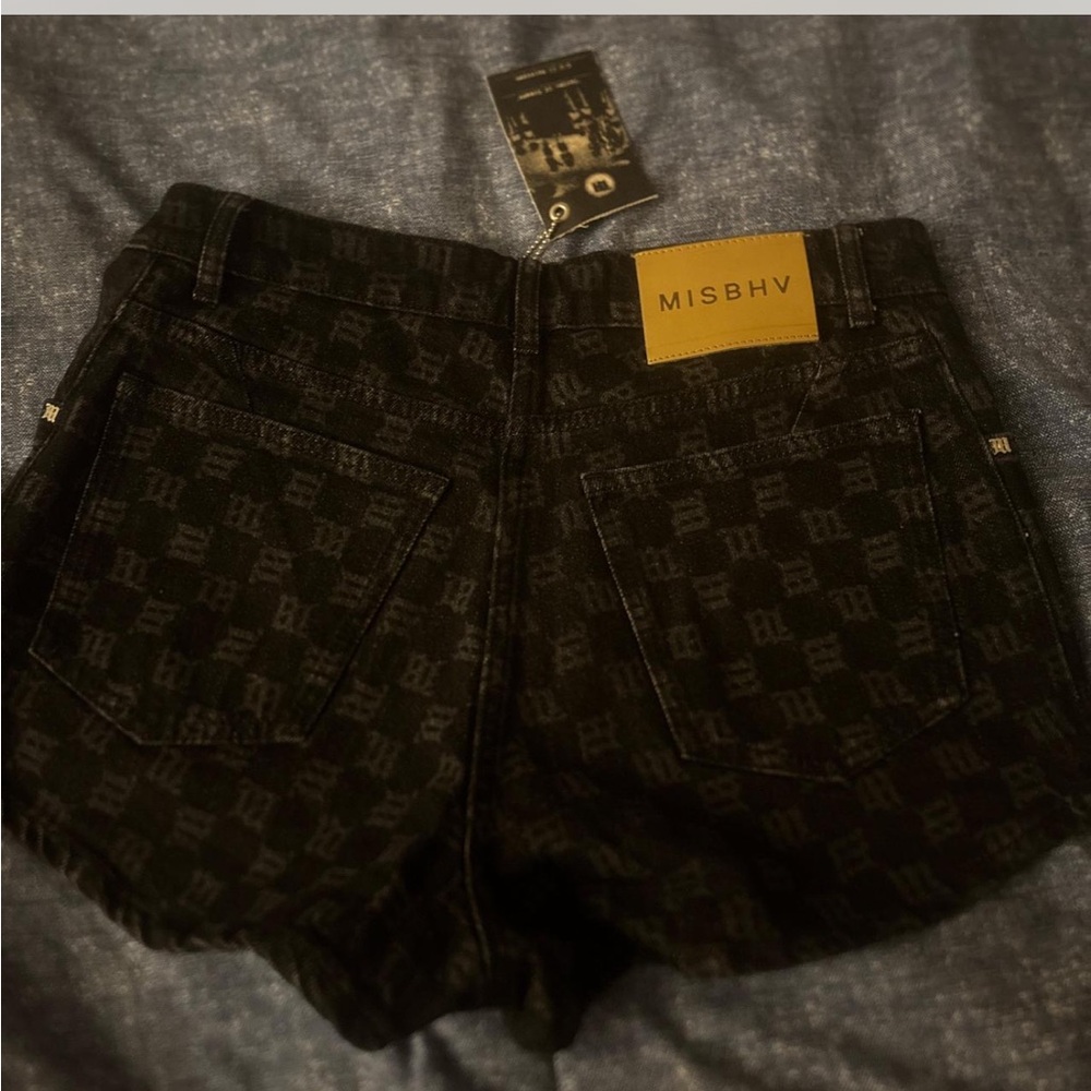 MISBHV Black Denim Shorts